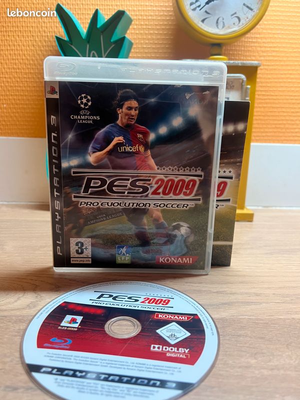 Jeu PS3 PES 2009 Pro Evolution Soccer - Version PAL FR Complet - Bon État