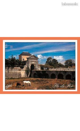 Carte Postale Ancienne (CPA) De L'Île De Ré – Années 60 – Écrite Et En Relief