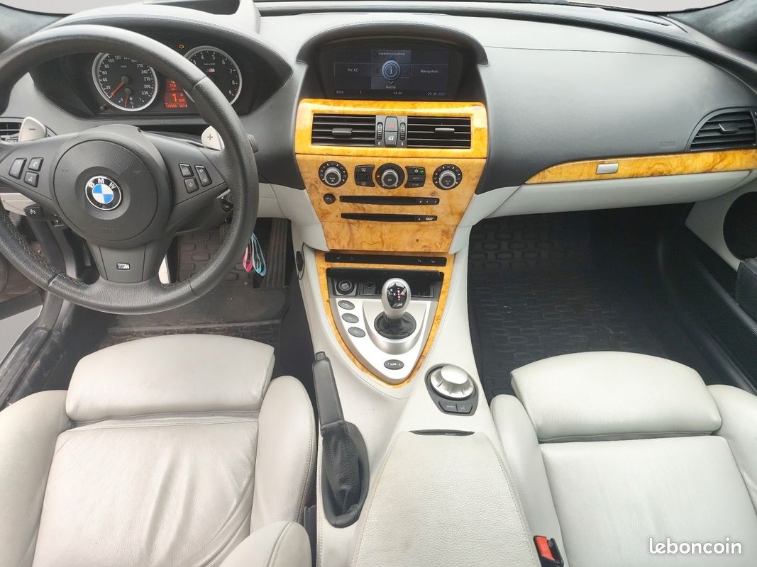 Bmw m6 coupe 5.0l ( e63 ) v10 507ch smg7 bva - cuir merino - ciel de toit alcantara - garantie 6 mois (image 6)