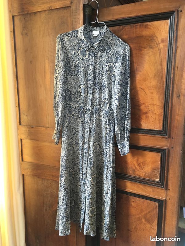Robe chemise longue taille 34 Morris & co (image 1)