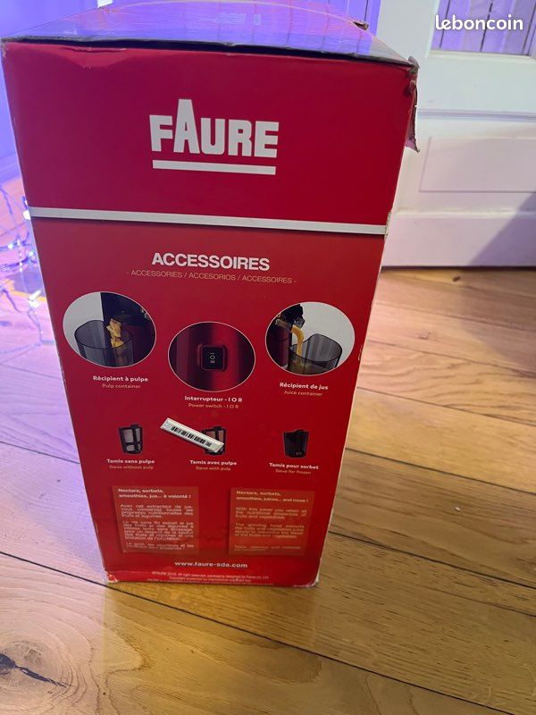 Extracteur jus Faure rouge neuf (image 3)