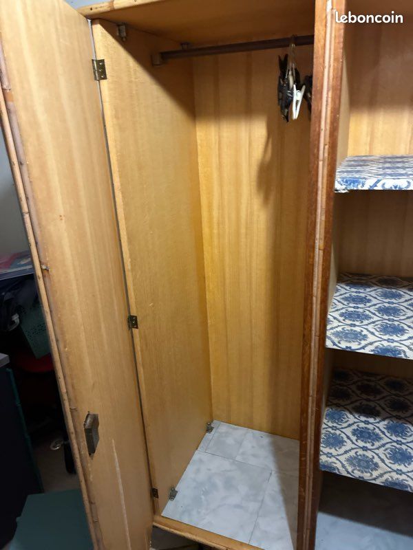 Armoire année 1950 en bambou (image 2)