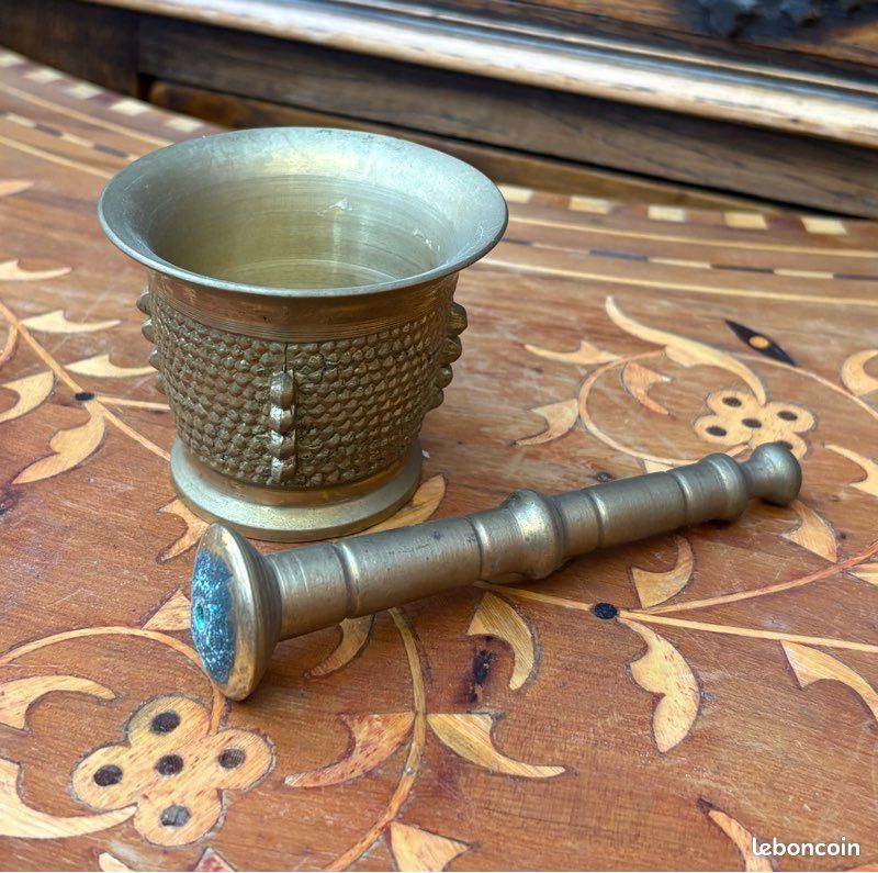 Petit Mortier + pilon bronze (image 2)