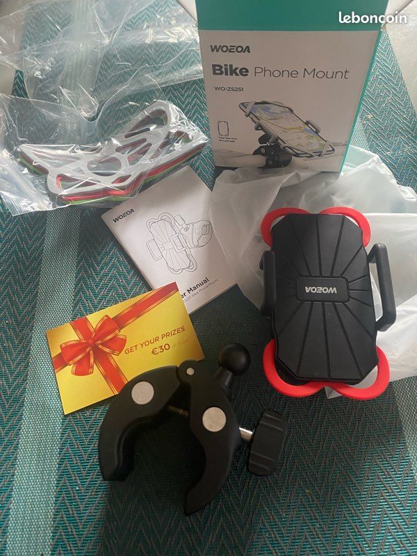Support de téléphone de vélo avec phare de trompette Éclairage