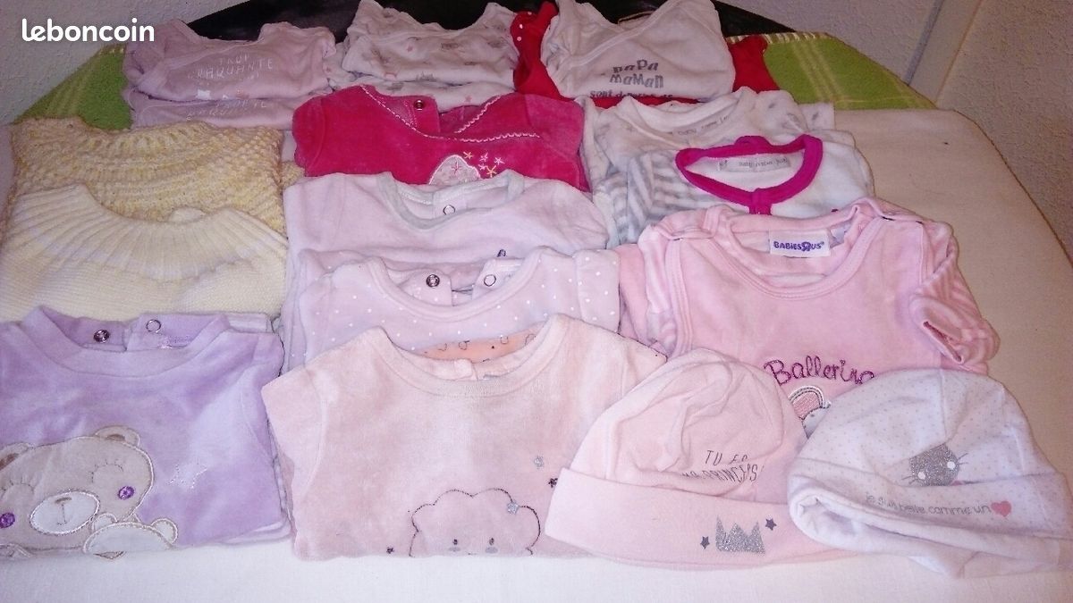 Vends vêtements fille 1mois (image 1)