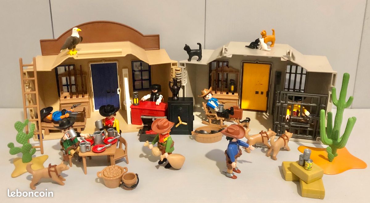 Playmobil Univers Western Shérif/ Bank Transportable Figurines Et Accessoires 4 Ans 88938428
