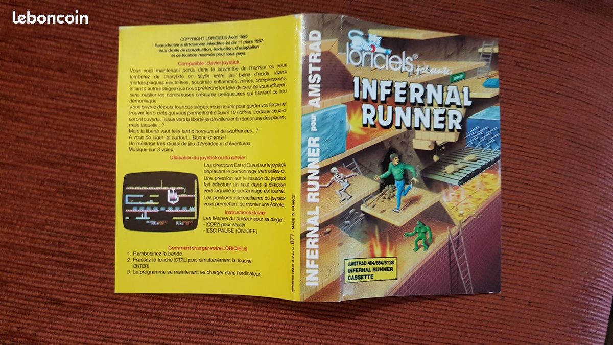 Infernal Runner sur Amstrad CPC