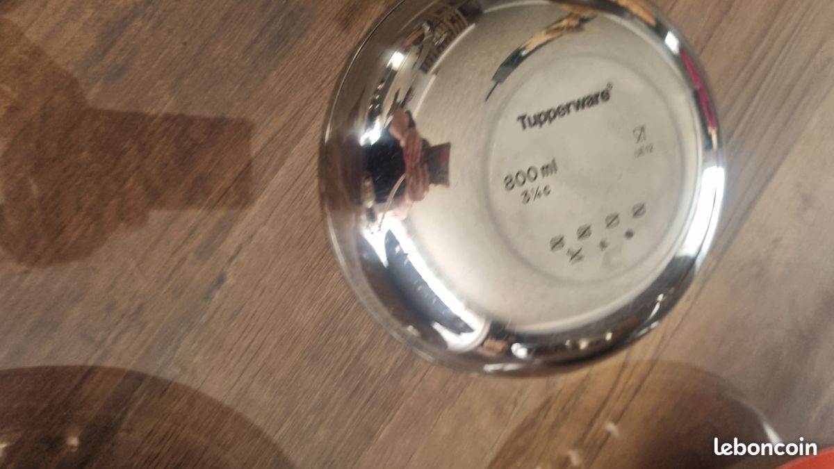 Saladier Tupperware Allegra Miroir 5L – Neuf, Grand Bol De Préparation