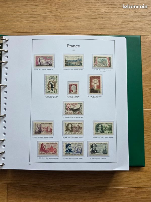 Collection timbres France 1960-1978 COMPLÈTE - 87 pages LUXE - Neufs * sans charnière (image 3)
