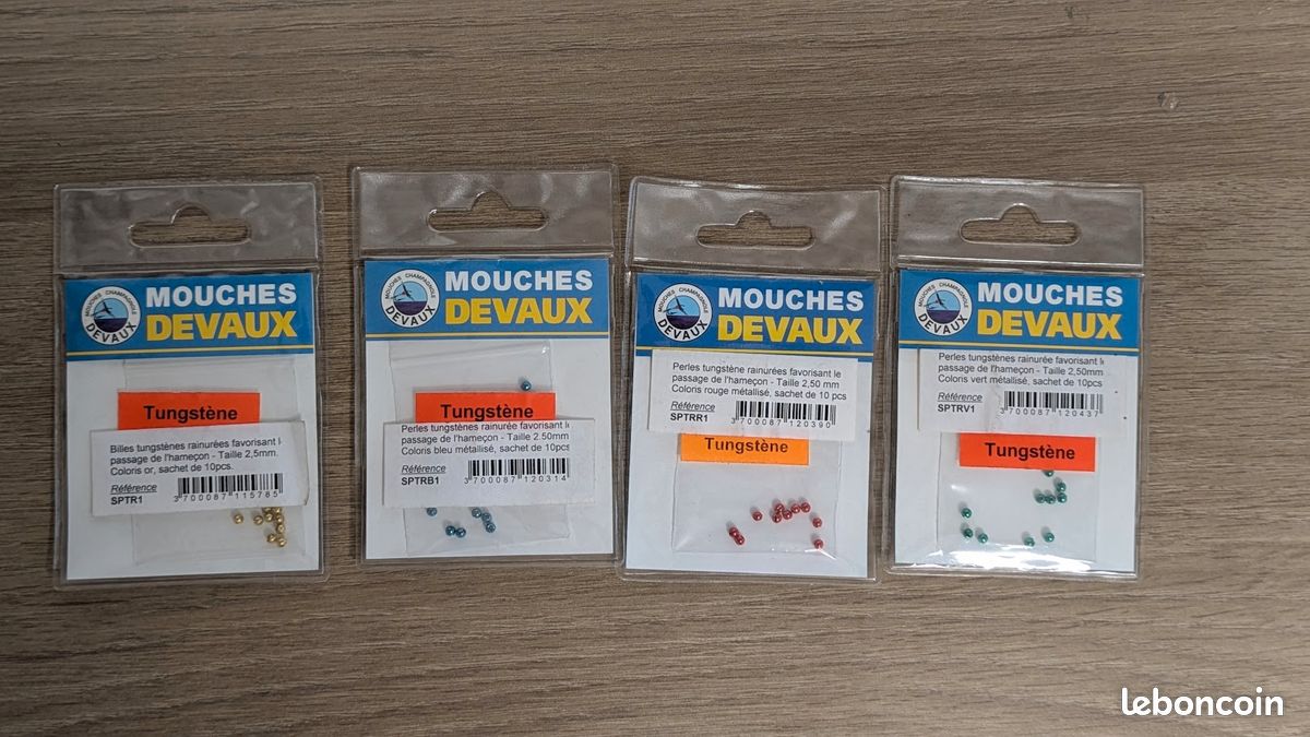 Pêche,lot de 4 hameçons de pêche en Fiber de cristal Krystal Flash