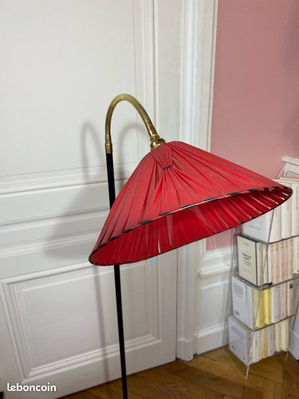 Lampadaire liseuse métal et laiton vintage 60’ (image 7)