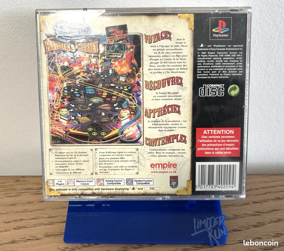 Fantastic Journey Pro Pinball Ps1 Jeu Sony Playstation 1