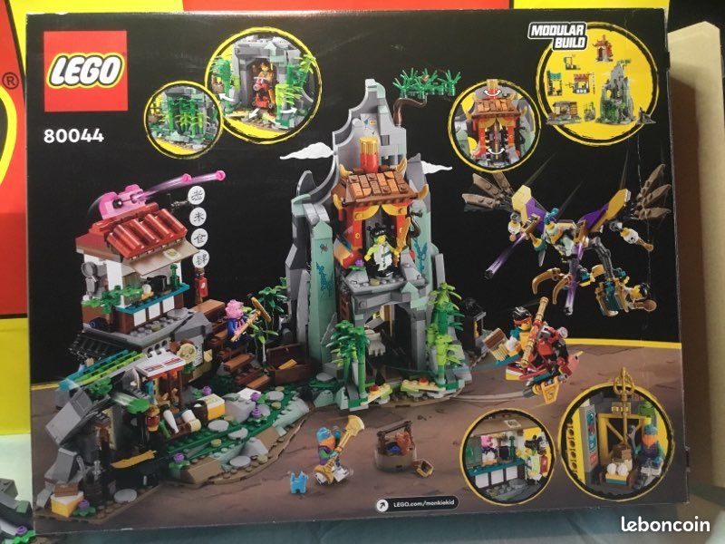 PAS D’ENVOI LEGO MONKIE KID 80044 MONKIE KID’S TEAM HIDEOUT complet avec boîte et plan plus pièces détachées supplémentaires (image 18)