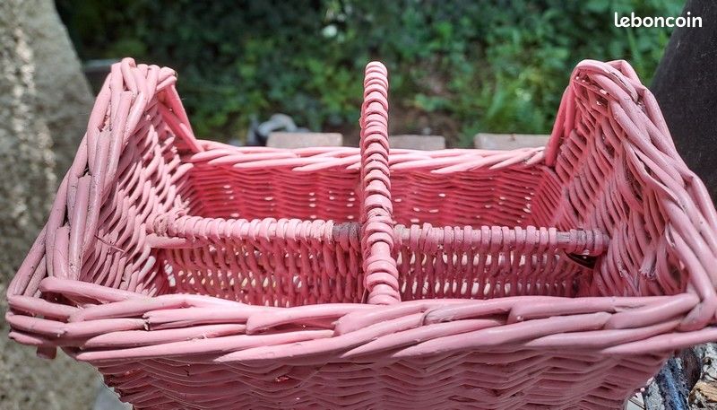 Amosfun Panier à Fruits En Rotin Tressé Imitation 25cm - Corbeille Rangement Vintage Multifonction