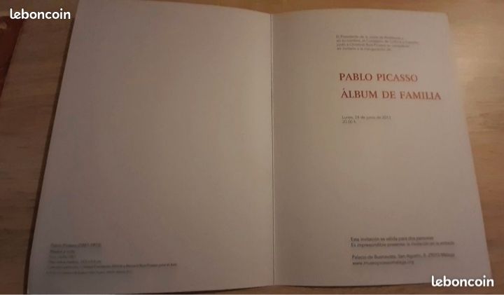 Lot numéro 2 Pablo Picasso 5 cartons invitation exposition (image 14)