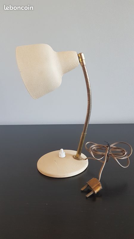 Petite lampe beige vintage (image 12)