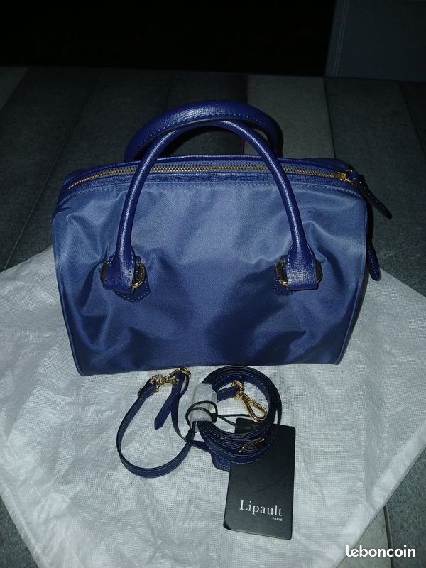 Lipault sac bowling de couleur night blue. Taille small (image 1)