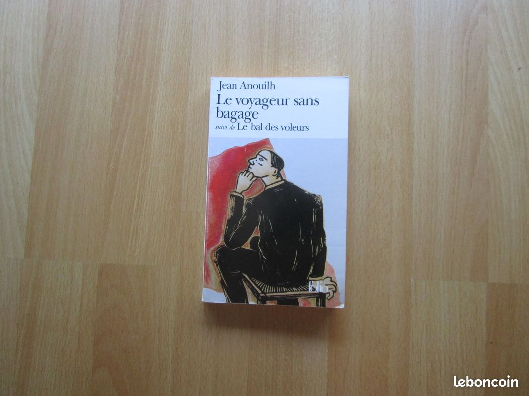 3766-Livre/Roman "Le Voyageur sans bagage. (suivi de) Le Bal des voleurs", J. Anouilh, Folio (image 1)