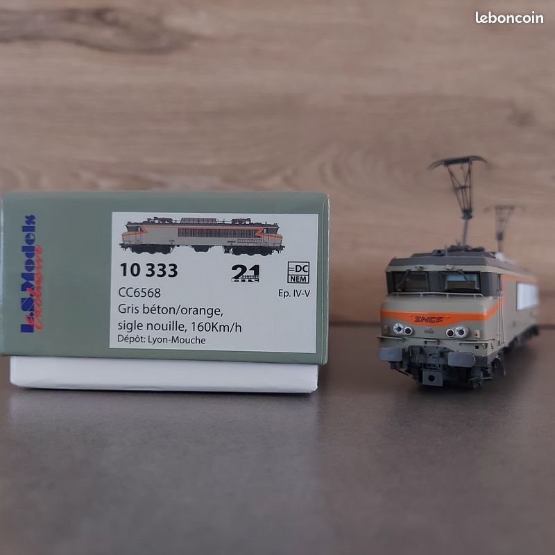LS-Models 10332S voie H0 Locomotive eléctrique CC 6553 Dépôt: Vénissieux, Époque V-VI aves son