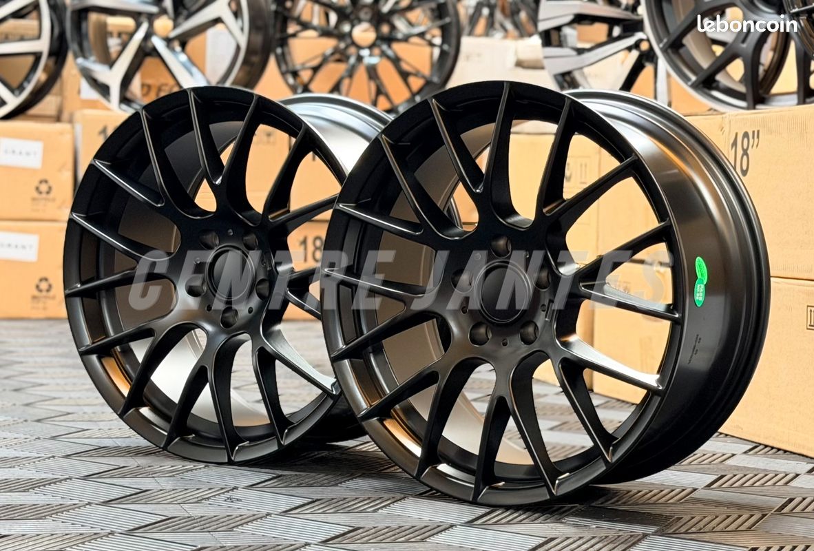 4 Jantes BMW 18" Style M Performance – Pack M / M Sport / M Performance / xDrive / Shadow Line – Compatible Série 3 4 5 6 – E90 E91 E92 E93 F30 F31 F32 F33 F36 F10 F11 F06 F12 F13 F14 (image 2)