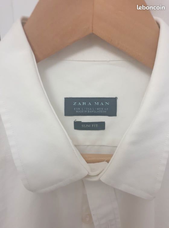 Chemise zara men slim taille L (image 3)