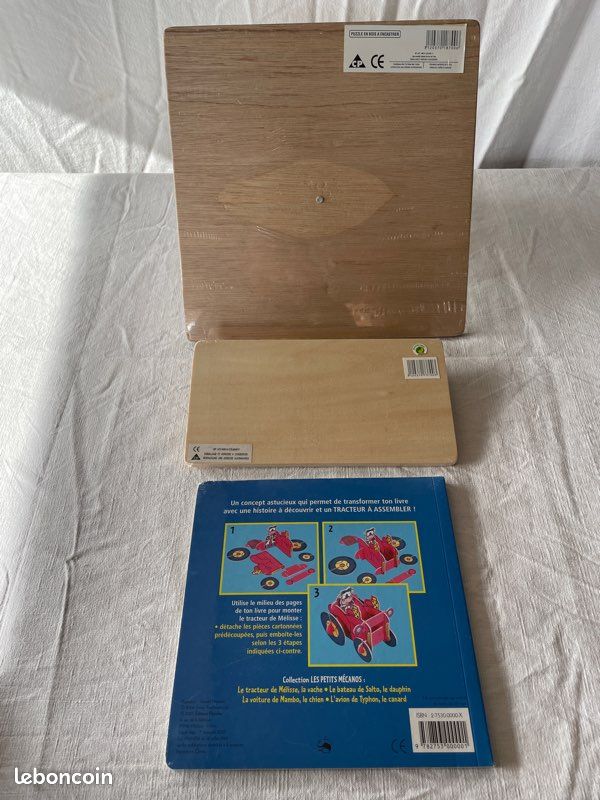 3 Tableaux éducatif en bois dès 4 ans apprentissage heure et autres (image 6)