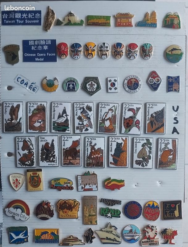 Lot pin's collection "VOYAGES" (image 1)
