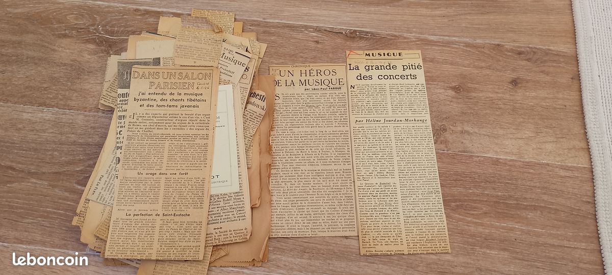 Articles de journaux musique (image 1)