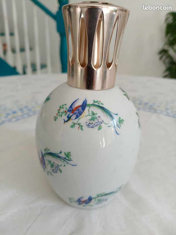 LEGRAS - RARE Ancienne Lampe Champignon en Verre Marmoréen Art Déco EUR