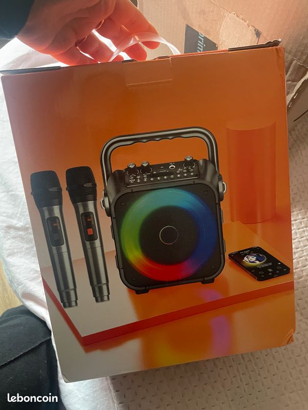 Karaoke Bluetooth + 2 micros NEUF (image 4)