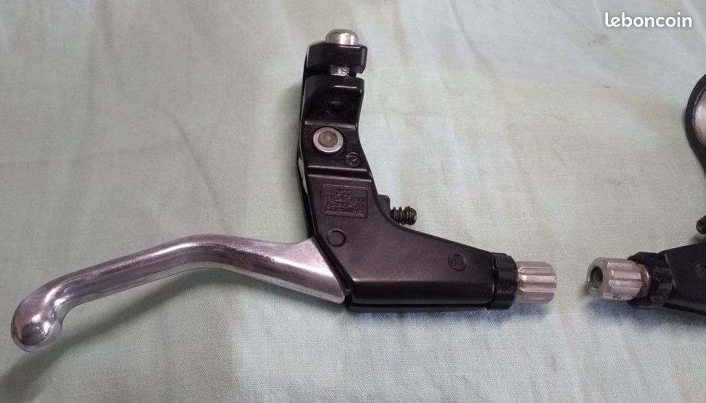 Paire De Leviers De Frein Adamas SHIMANO Vintage - Aluminium Gris, Neuf NOS (Jamais Monté), État 9/10