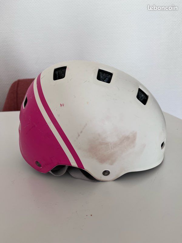 Casque vélo enfant/ado B’TWIN Teen 520 – couleur rose (image 2)
