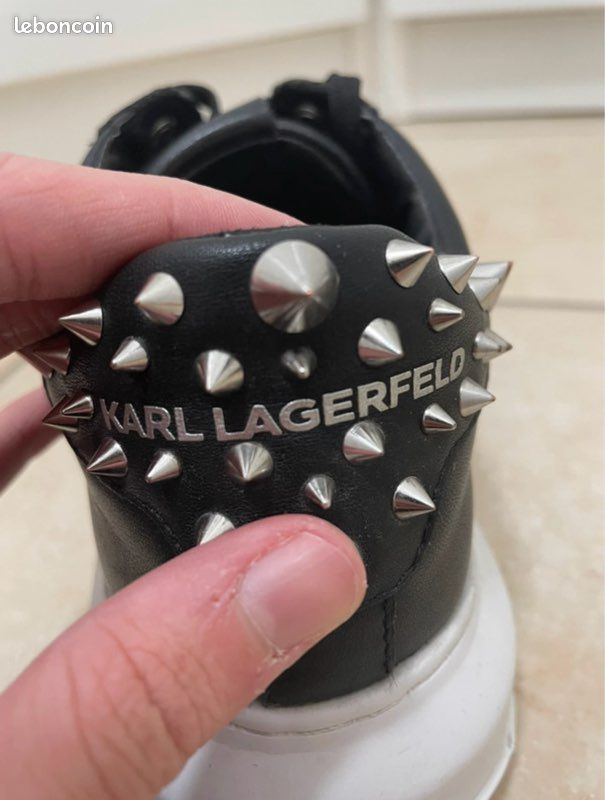 Basket effet cuir Karl Lagarfeld (image 2)