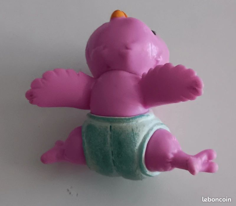 Figurine vintage Magic Diaper Baby - Poussin / Oiseau rose (Années 90) (image 4)