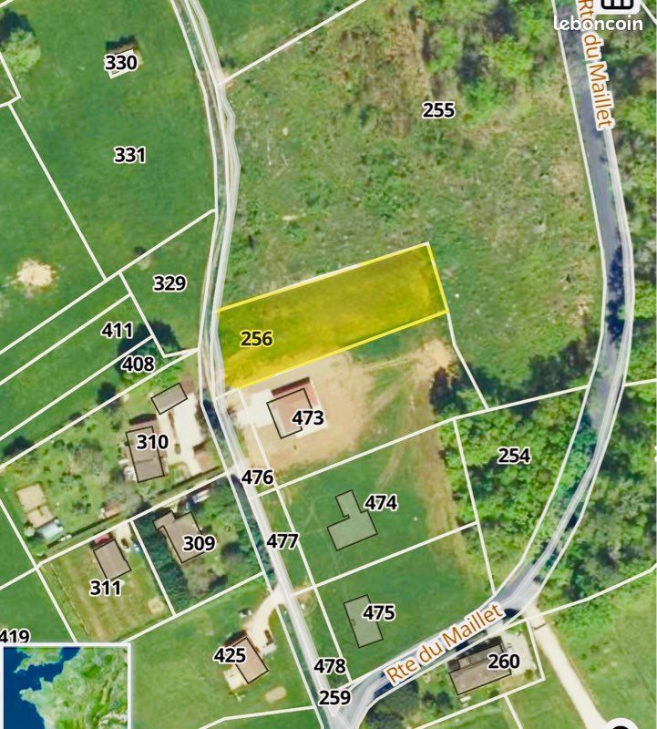 Terrain constructible avec CU · à Marquay · 44 500 €