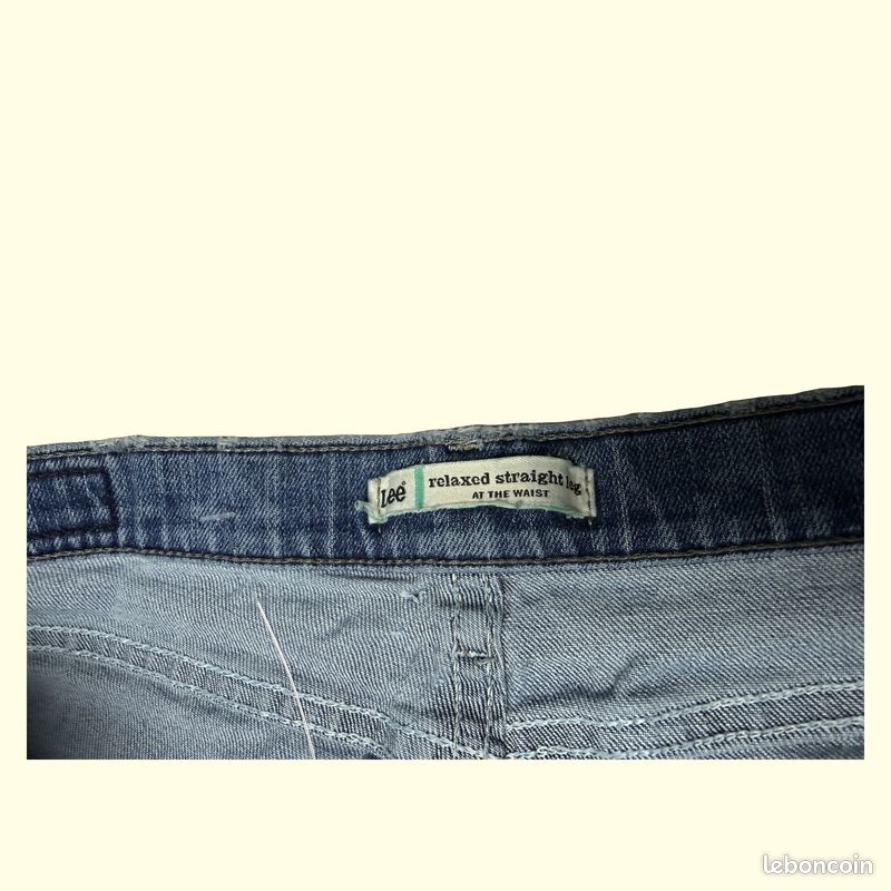 Jean Bleu Moyen Délavé À Ourlet Retroussé | Denim | PLT FR