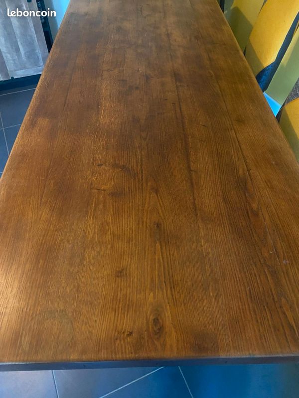 Table ancienne style médiévale + chaises (image 4)