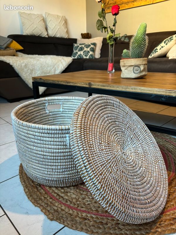 Panier en paille de riz (image 2)
