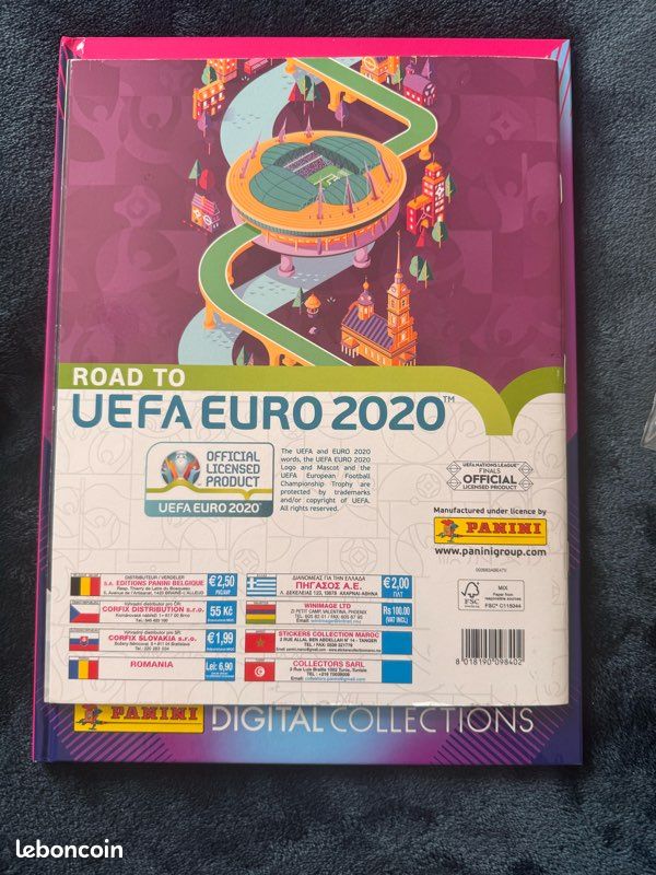 Poster Vide + Set Complet Équipe De France 2020 Panini - Collection Poulain Euro, Neuf