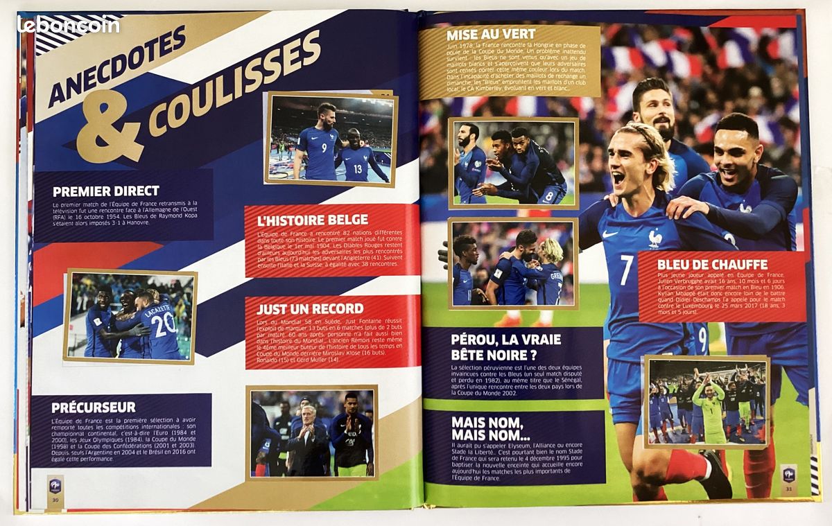 Album Panini Officiel Équipe de France 2018 - Complet à 98% - Collection