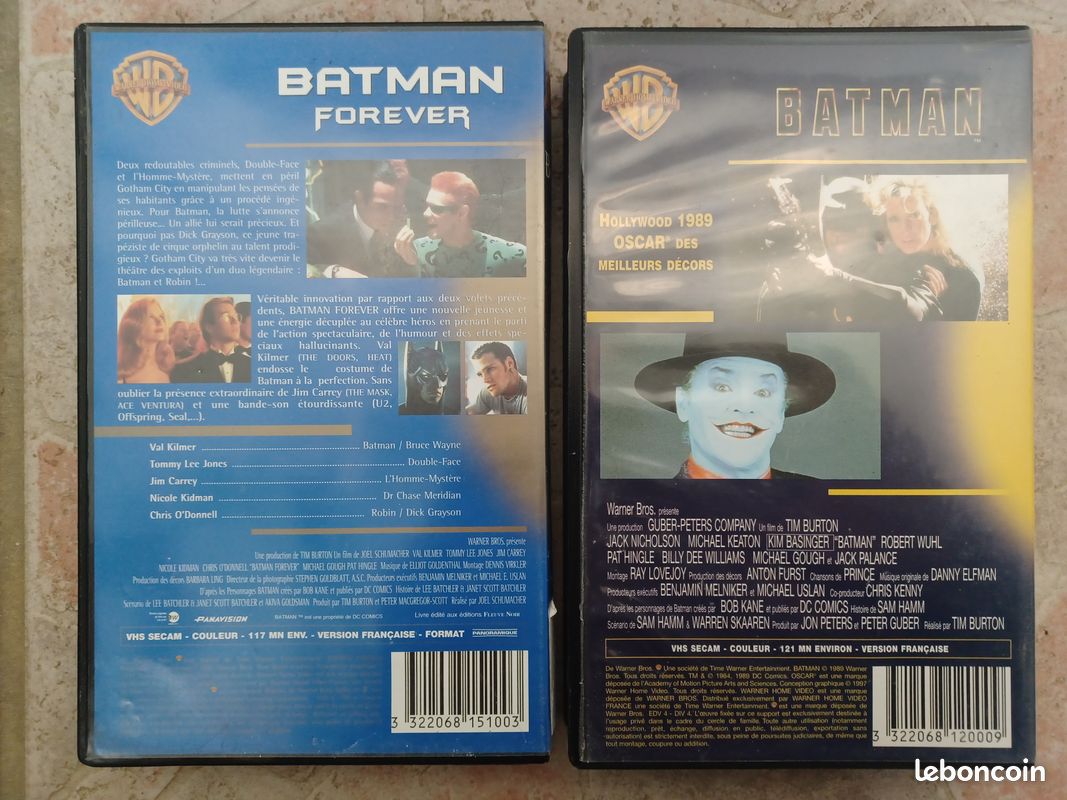 2 Cassettes originales VHS BATMAN (image 2)