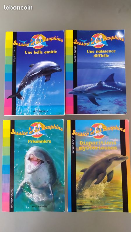 Lot 4 livres Jessica et les dauphins Lucy Daniels dès 9 ans (Doume) (image 1)