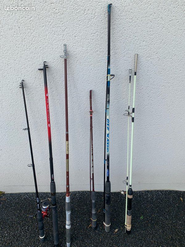 Lot De 2 Cannes à Lancer Anciennes - MASTER - 160 Cm - Pêche En Eau Douce