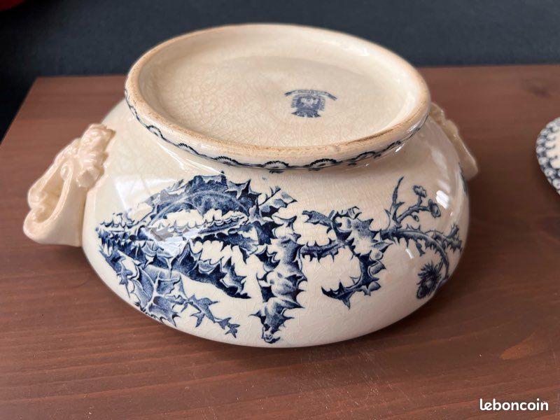 Soupière légumier chardon bleue de Gien (image 7)
