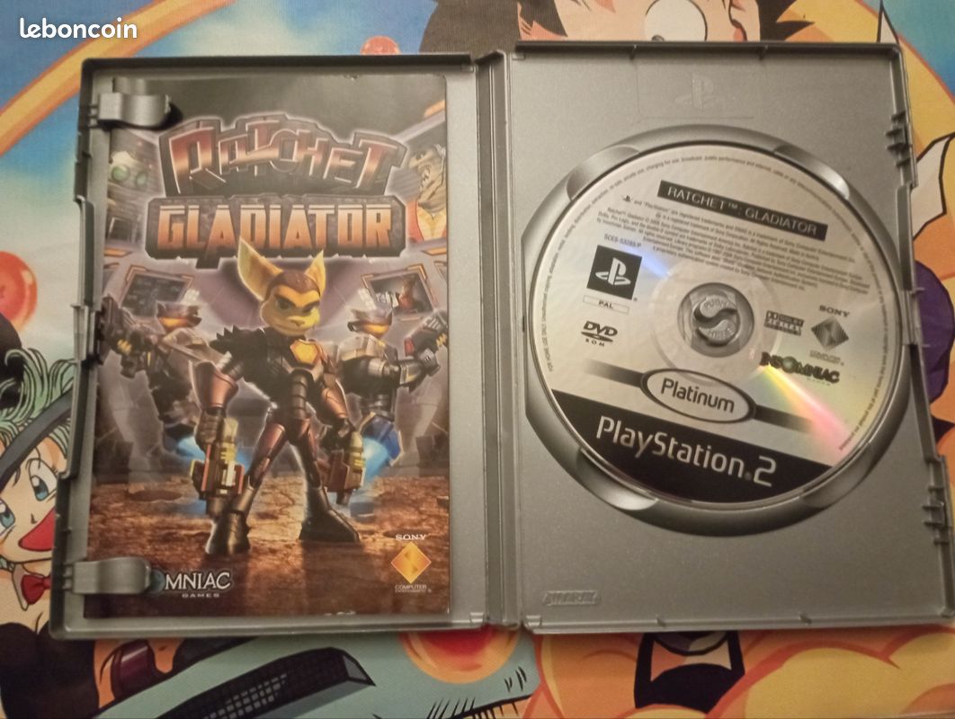 Ratchet Gladiator PS2 – Jeu Complet, PAL FR, édition Platinum, Bon état