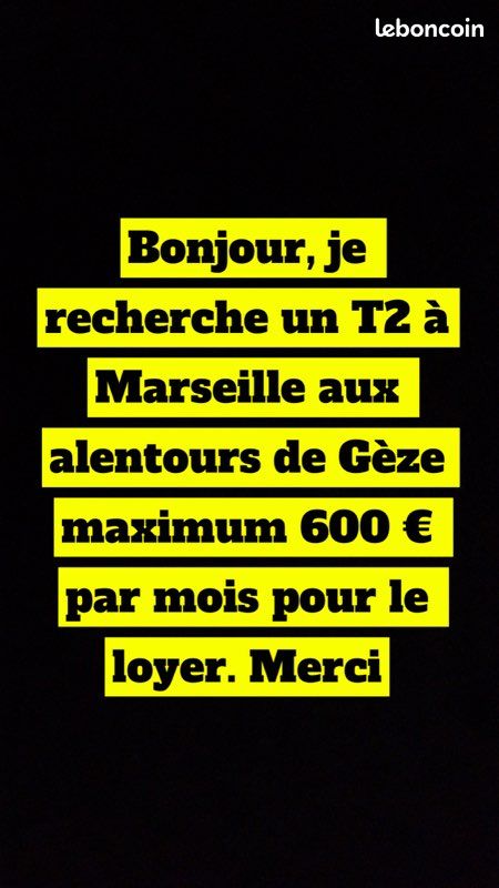Appartement 2 pièces 24 m² · à Marseille · 24 m² · 600 €