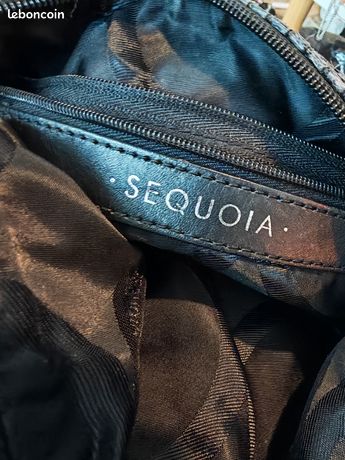 Sac à Main Sequoia Vintage TBEG - Cuir Rouge, Porté épaule, Occasion