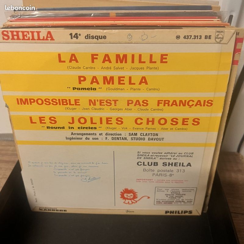 Sheila - La Famille - Vinyl 45 t (image 2)