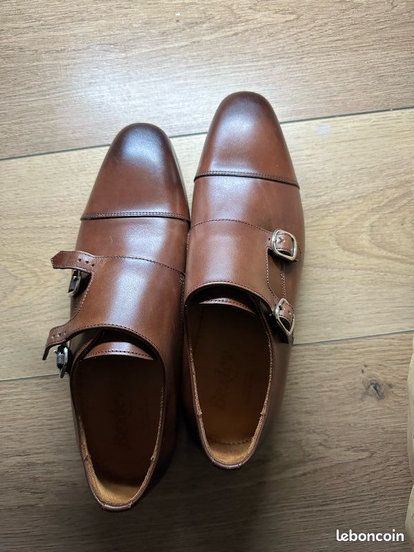 Chaussures boucle Cognac Patiné 39 (image 1)