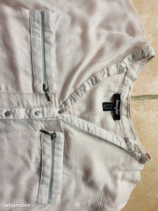 Chemise rose pastel JENNYFER TM (image 2)
